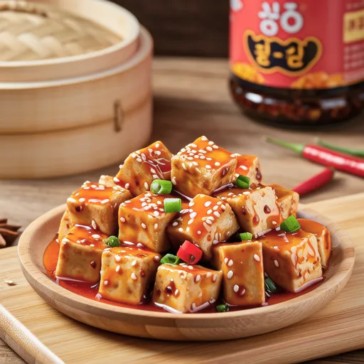 Tofu Gangjeong (Sweet and Spicy Fried Tofu)