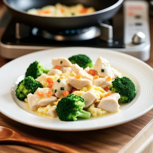 Chicken and Broccoli with Cod Roe Stir-fry