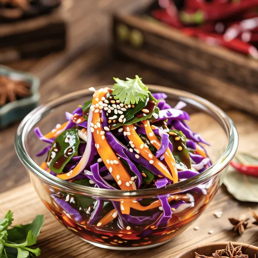 Cabbage Salad with Spicy Dressing
