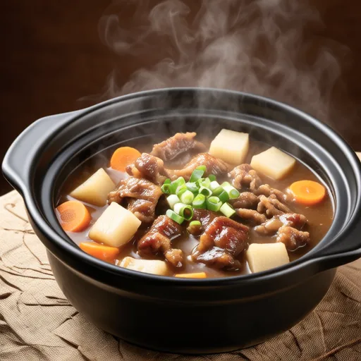 Konjac and Pork Tripe Stew in Rice Cooker