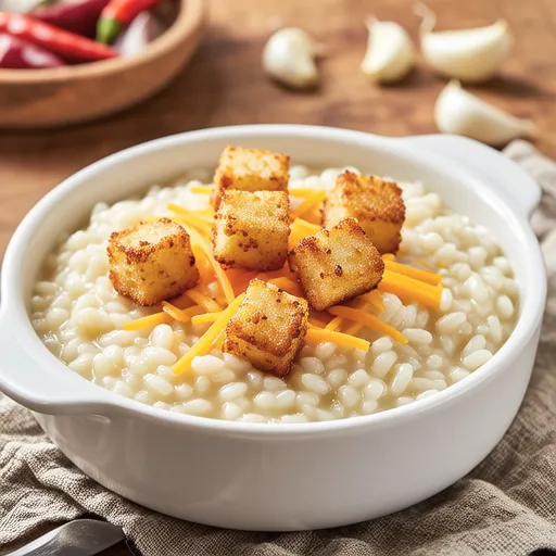 Spam Cream Risotto