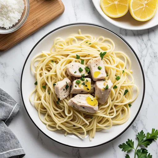 Cold Chicken Lemon Pasta