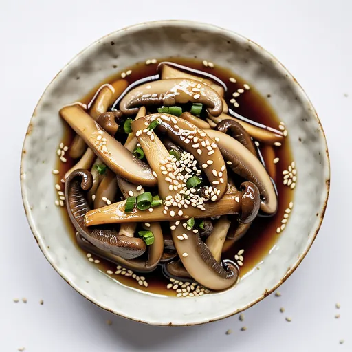 Simple Enoki Mushroom Perilla Seed Salad