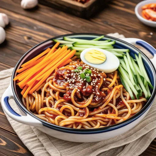 Spicy Sweet Chewy Noodles (Jjolmyeon)
