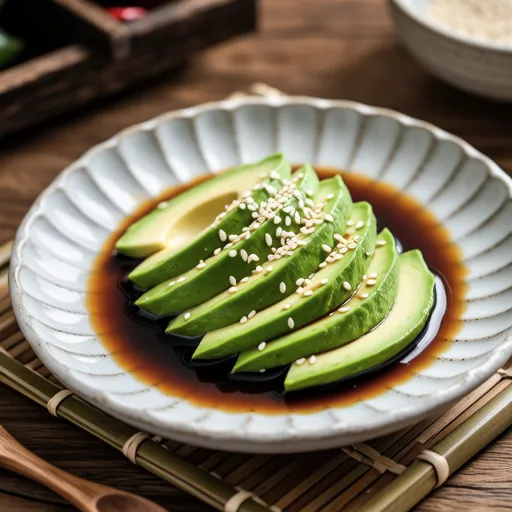 Avocado Marinated in Soy Sauce