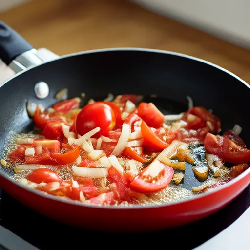 Poêlée de tomates et oignons