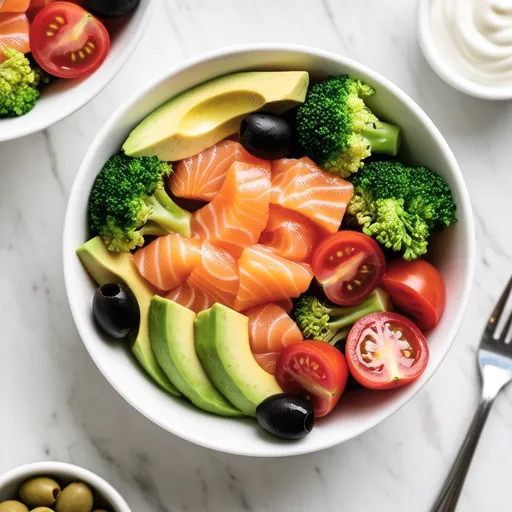Salmon Colorful Salad