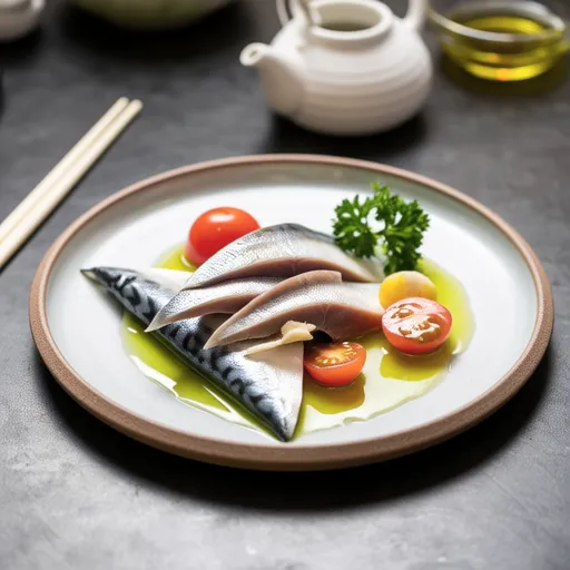 Horse Mackerel with Shikuwasa Marinade