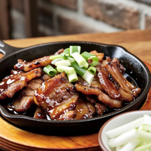 Spicy Pork Bulgogi with Green Onion