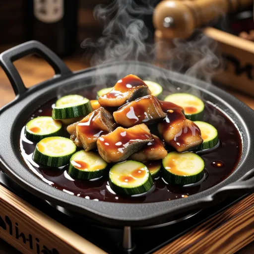 Zucchini and Octopus Stir-fry with Ume Paste