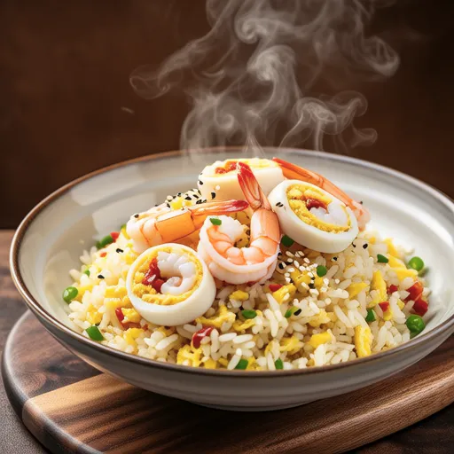 Egg Roll Shrimp Fried Rice