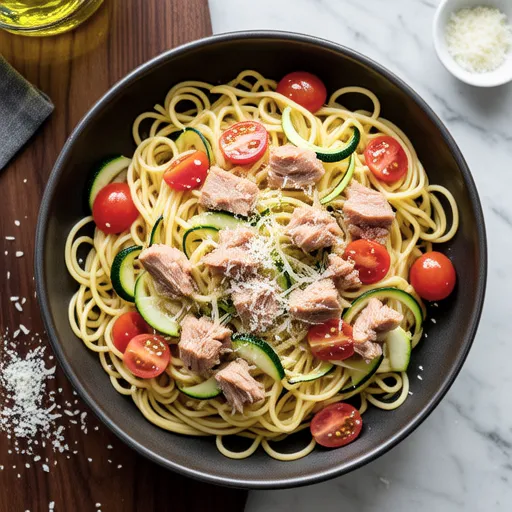 Zucchini and Tuna Western-style Mixed Somen