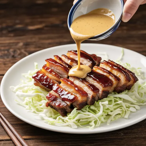 Pork Loin with Mustard Mayo Sauce