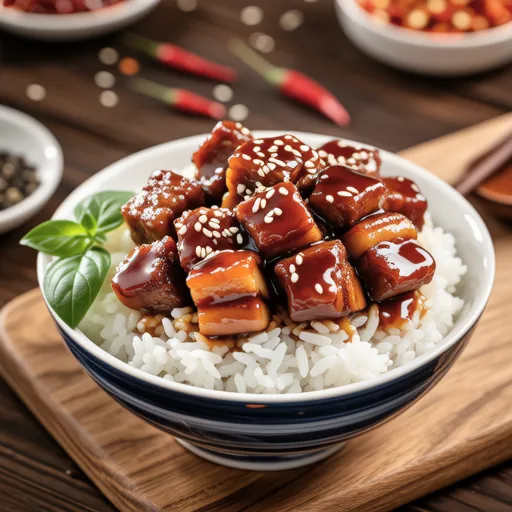 Gochujang Pork Belly Rice Bowl