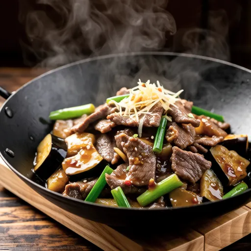 Beef and Eggplant Stir-fry with Ponzu Sauce