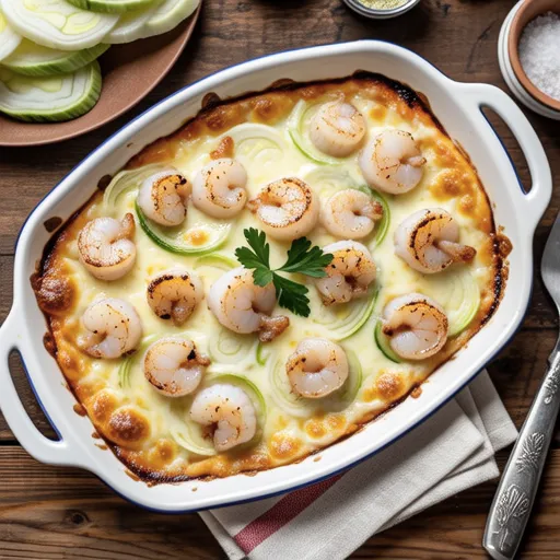Daikon and Scallop Mayo Gratin