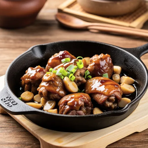 Chicken and King Oyster Mushroom Miso Stir-fry