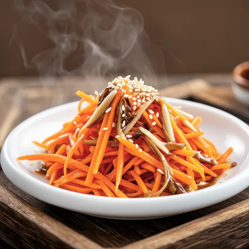 Carrot Stir-fry with Salted Kombu