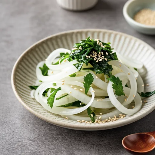 Daikon and Shio Kombu Shiso Salad