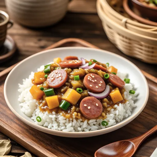Sausage Curry Fried Rice