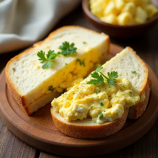 Bánh mì kẹp salad trứng
