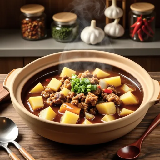 Potato Spam Jjageuli (Korean Stew)