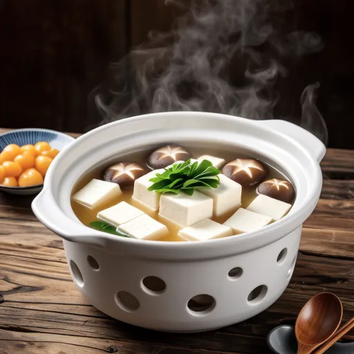 Refreshing Tofu Hot Pot with Plum Sauce