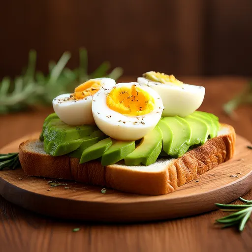 Sandwich à l'avocat et à l'œuf