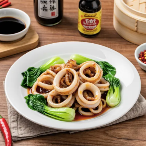 Stir-fried Squid and Bok Choy