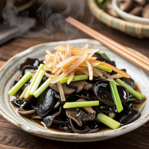Maitake and Green Onion with Grated Daikon