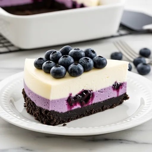 No-Oven Blueberry Cheesecake