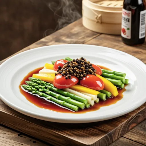 Asparagus and Bell Pepper Mustard Sauté