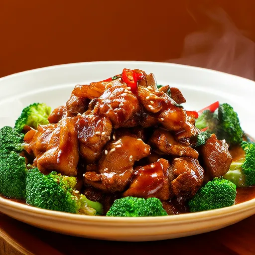 Stir-fried Chicken Breast with Broccoli in Chinese Style