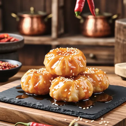 Sweet and Spicy Lotus Root Fritters