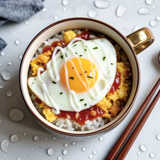 Microwave Mug Cheese Omurice