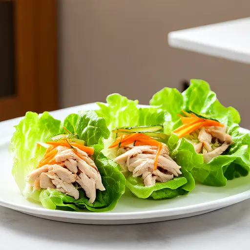 Wraps de Frango com Alface Keto