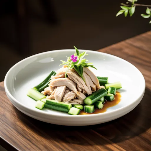 Cucumber and Okra with Yuzu Pepper Dressing