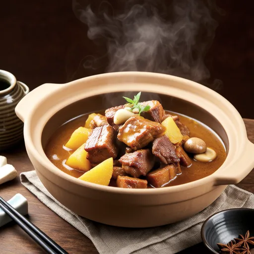 Potato and Pork Curry Consommé Stew