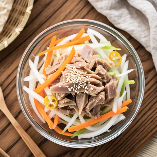 Kiriboshi Daikon and Carrot Tuna Salad