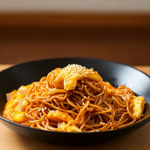 Crispy Rice Egg Fried Noodles