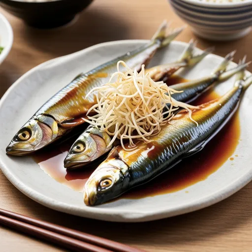 Grilled Sardines with Sukiyaki Sauce