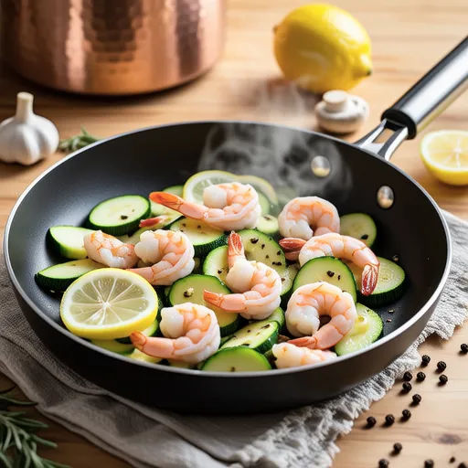Lemon Garlic Shrimp Stir-fry