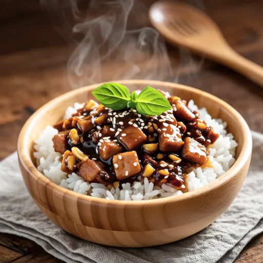 Spicy Perilla Leaf Ham Fried Rice