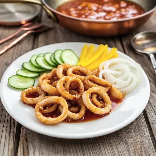 Colorful Squid Marinade