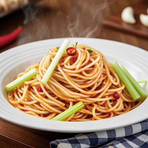 Shirasu and Celery Japanese-style Peperoncino