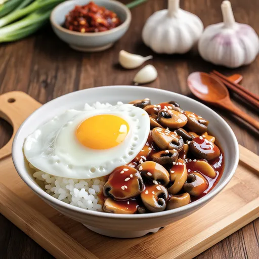 Spicy Oyster Mushroom Rice Bowl