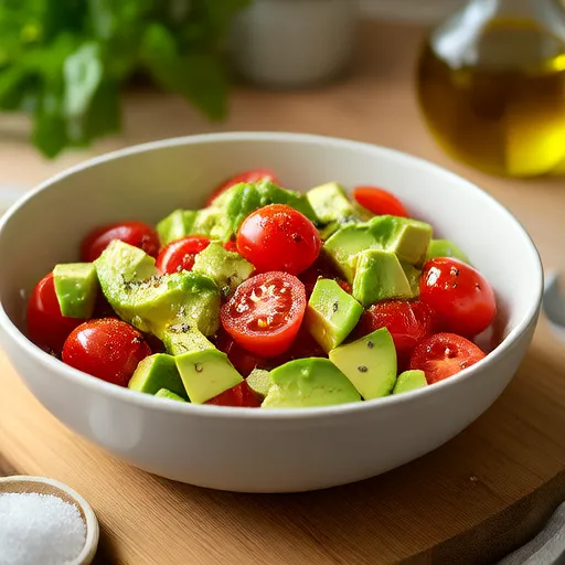 Salada de tomate e abacate