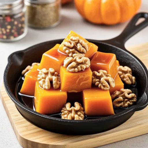 Sweet Pumpkin Walnut Braised Side Dish