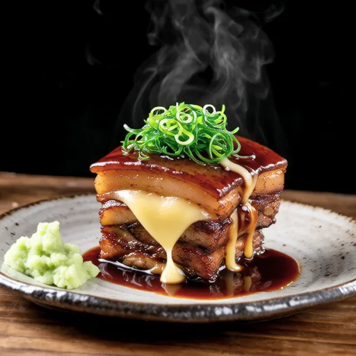 Folded Pork with Cheese and Ponzu