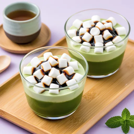 Matcha Tofu Bavarois